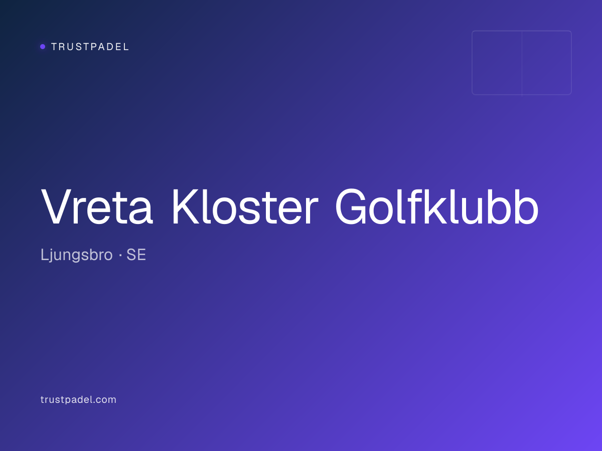 Vreta Kloster Golfklubb padel club