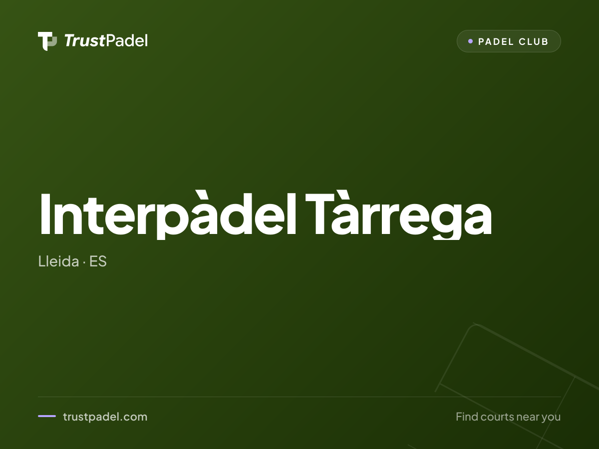Interpàdel Tàrrega padel club