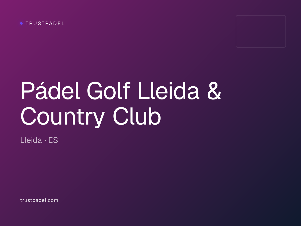 Pádel Golf Lleida & Country Club padel club