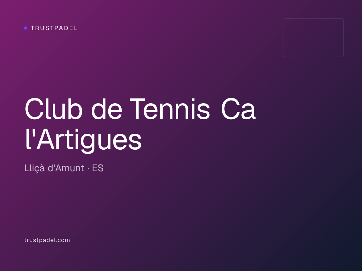 Club de Tennis Ca l'Artigues padel club