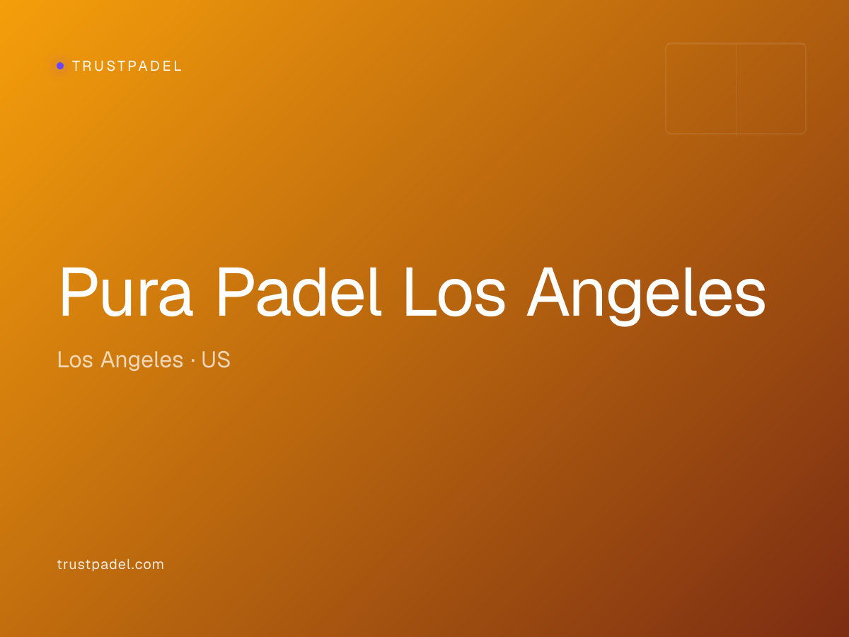Pura Padel Los Angeles padel club