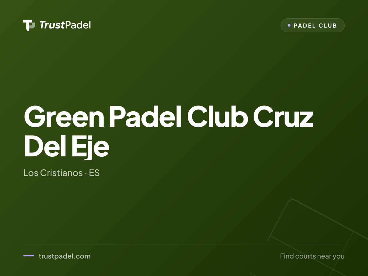 Green Padel Club Cruz Del Eje padel club