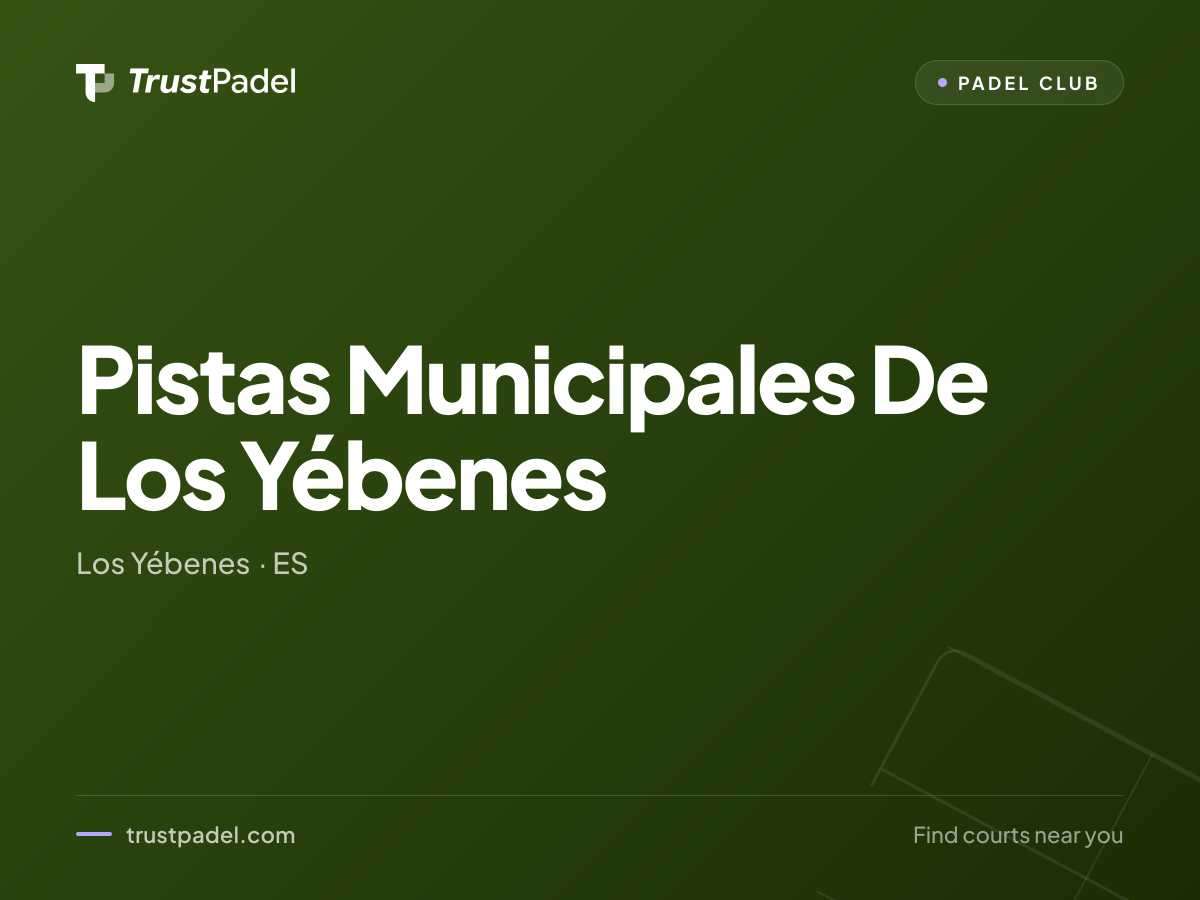 Pistas Municipales De Los Yébenes padel club