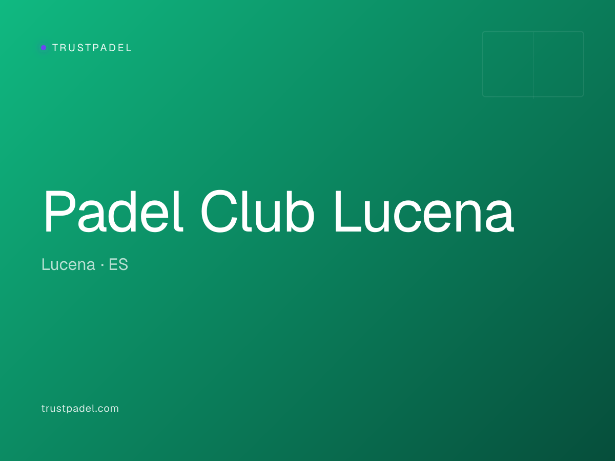 Padel Club Lucena padel club