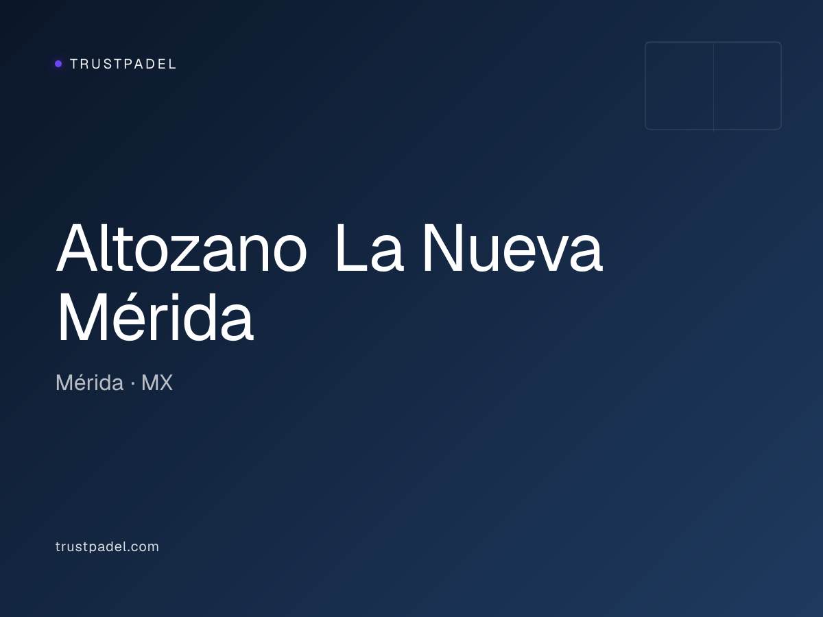 Altozano La Nueva Mérida padel club