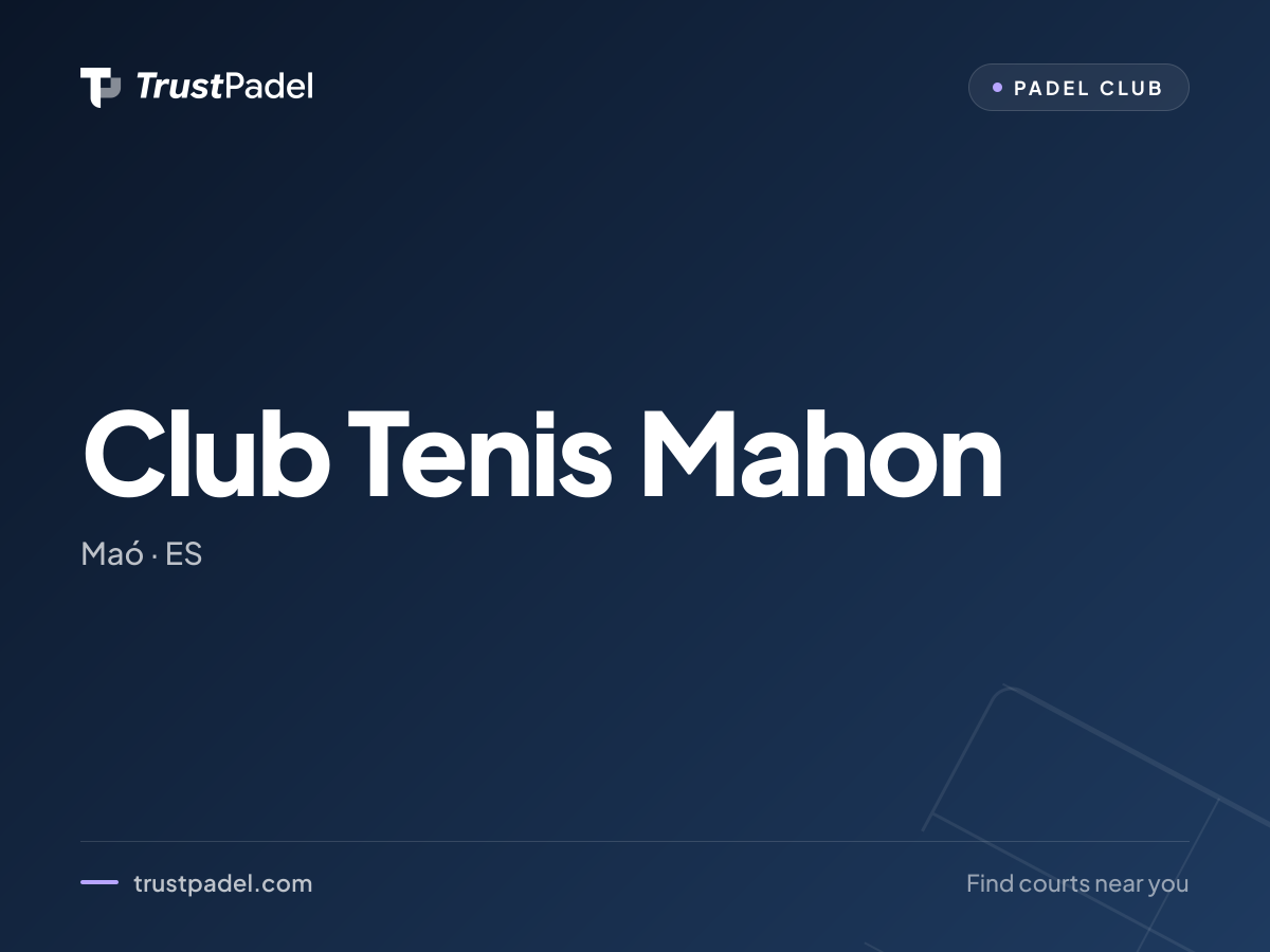 Club Tenis Mahon padel club