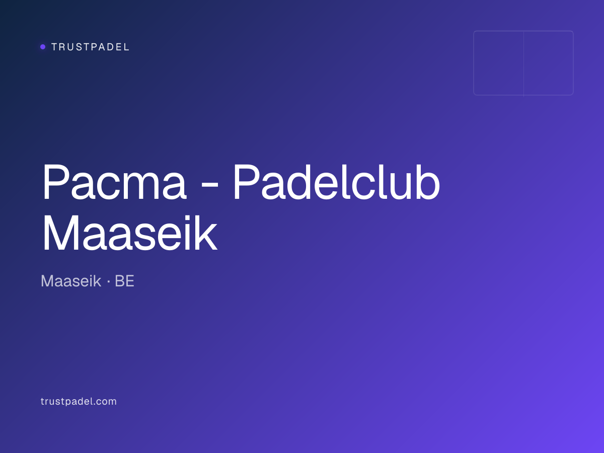 Pacma - Padelclub Maaseik padel club