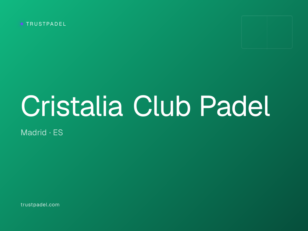 Cristalia Club Padel padel club