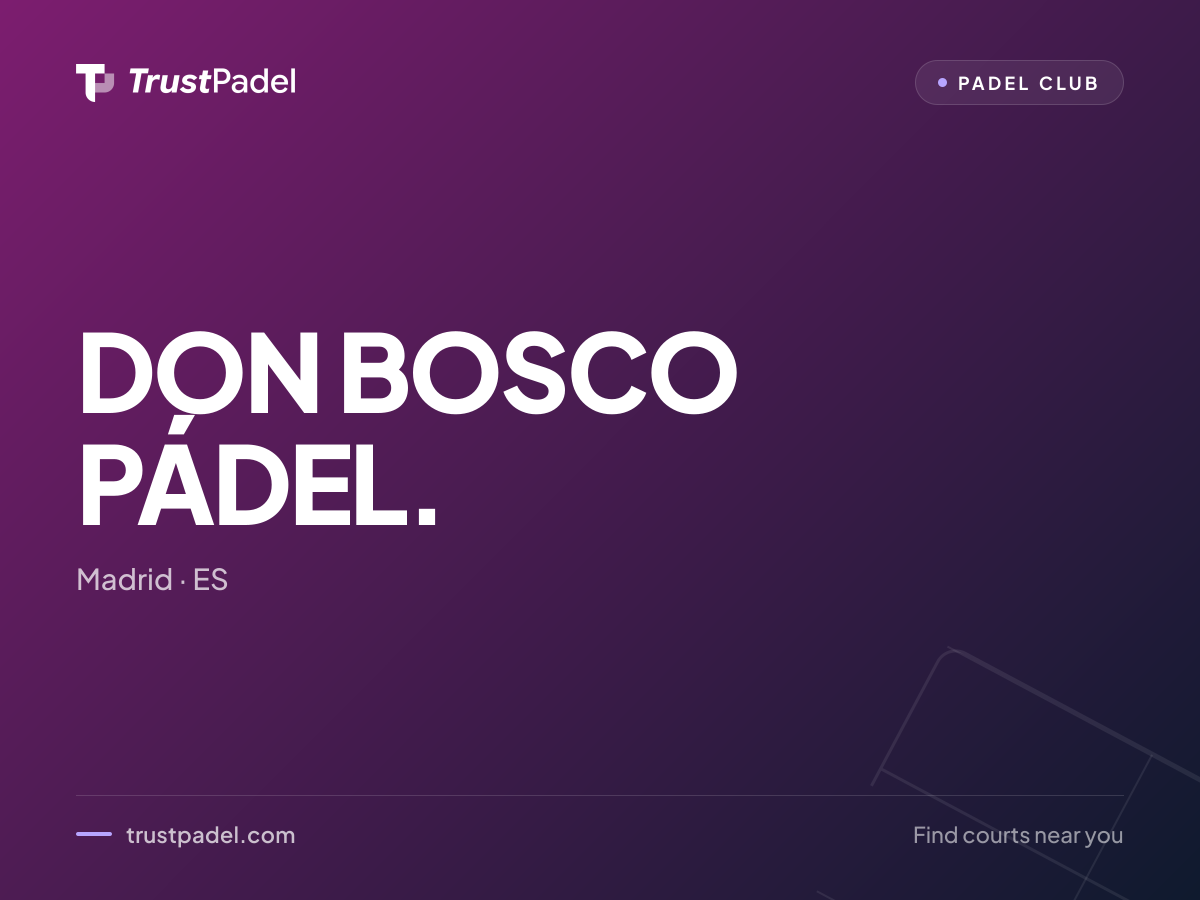 DON BOSCO PÁDEL. padel club