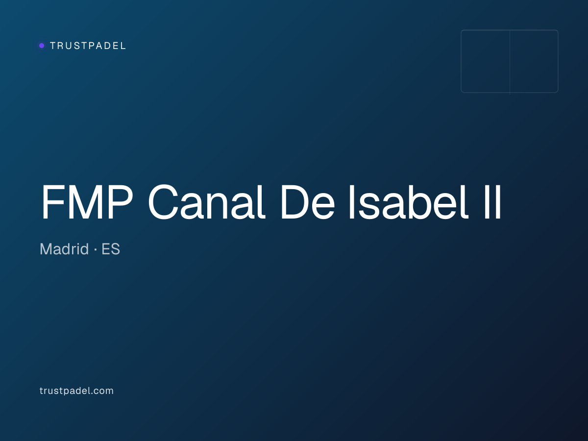 FMP Canal De Isabel II padel club