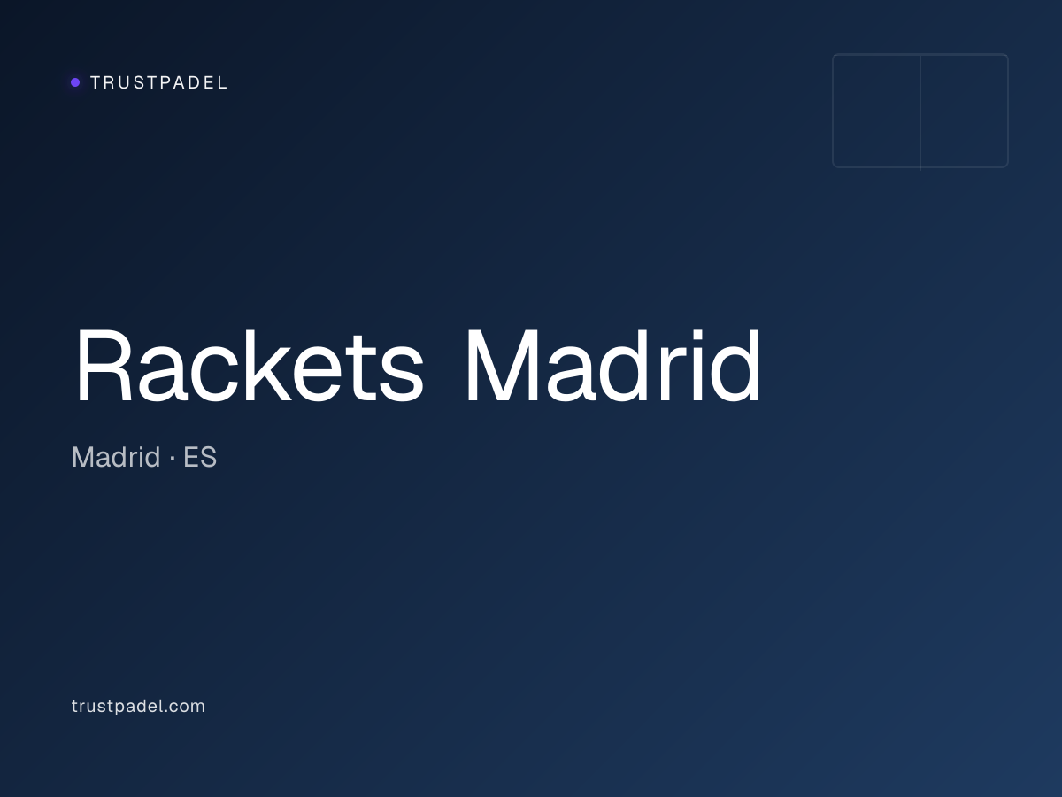 Rackets Madrid padel club