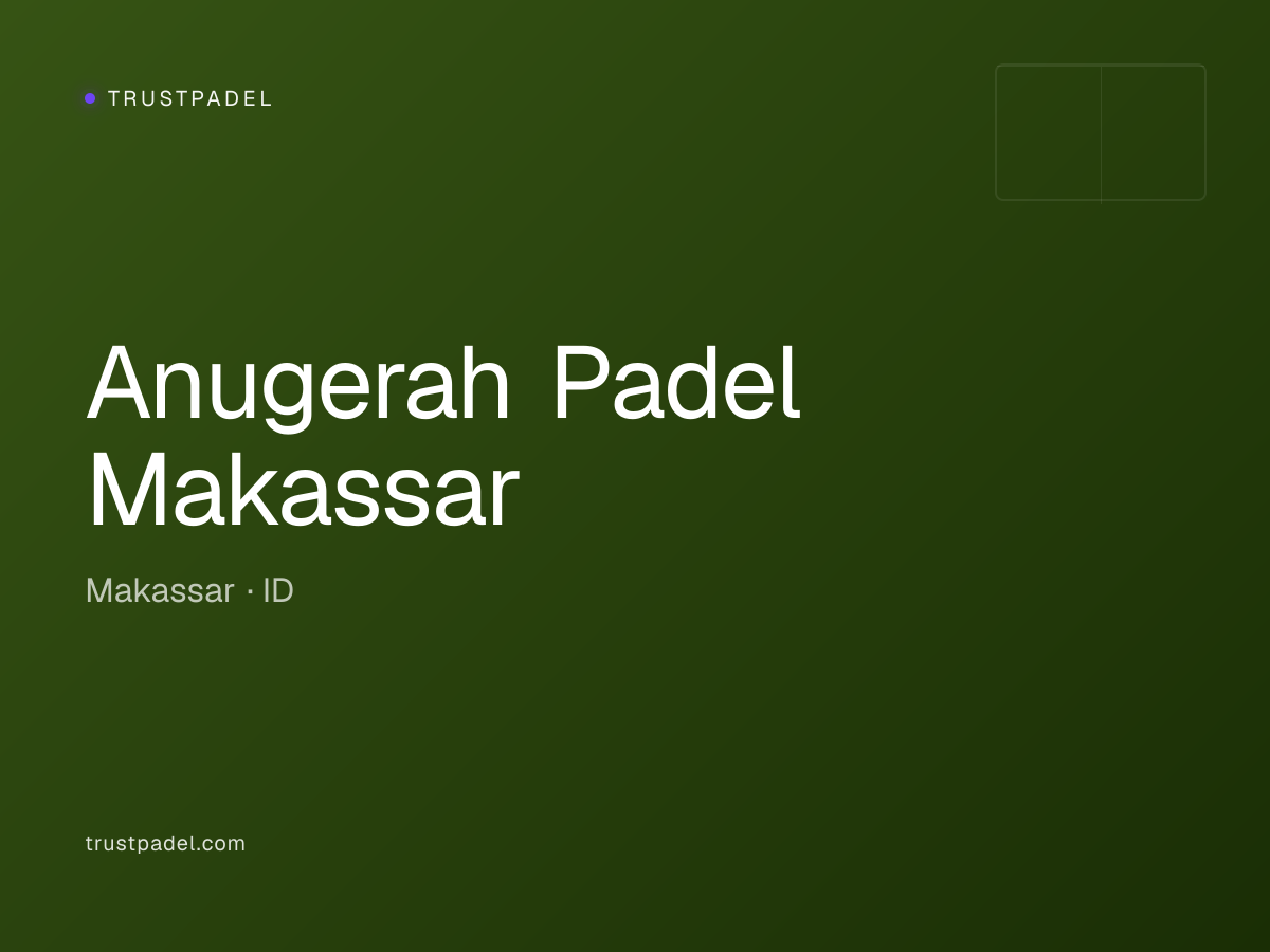 Anugerah Padel Makassar padel club