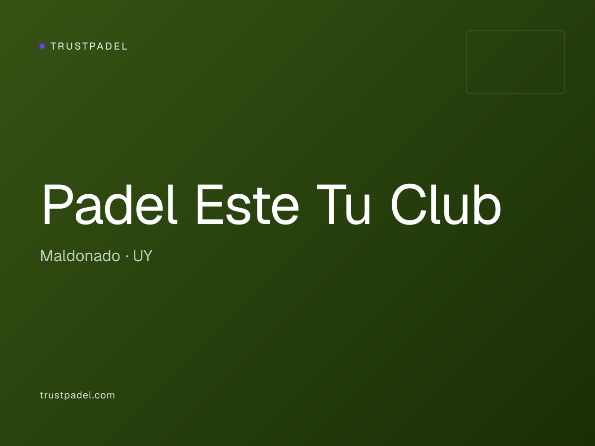 Padel Este Tu Club padel club