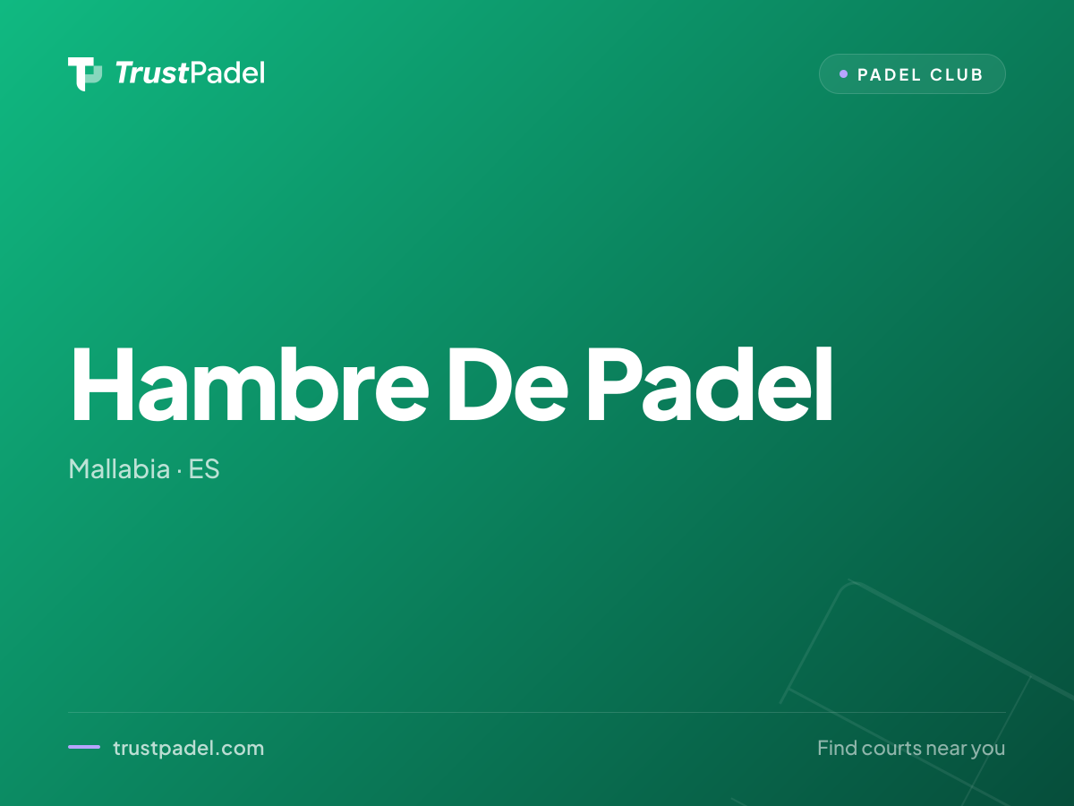 Hambre De Padel padel club