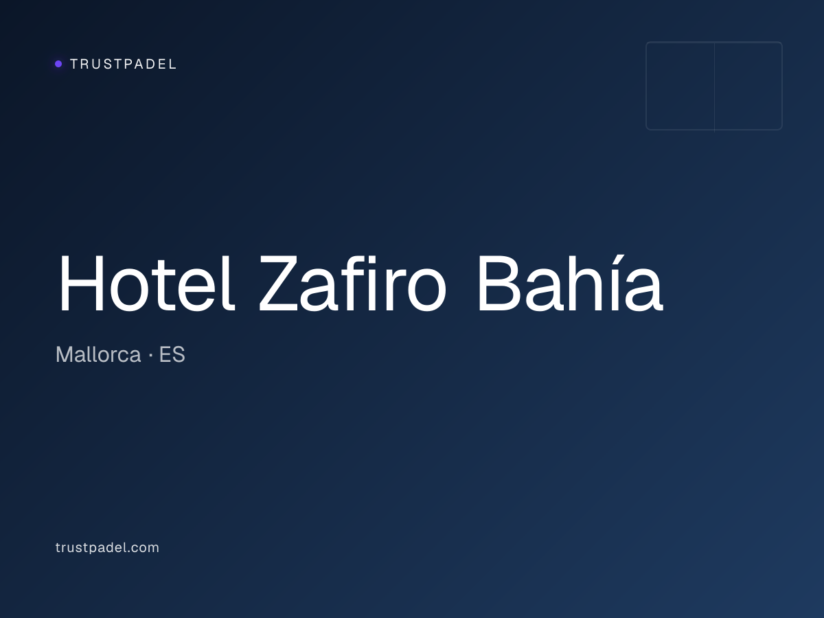 Hotel Zafiro Bahía padel club