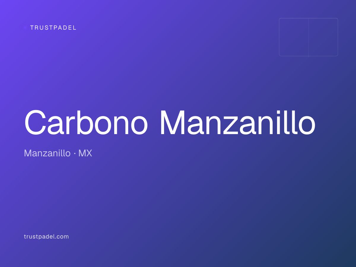 Carbono Manzanillo padel club