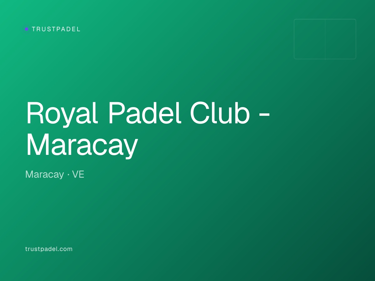 Royal Padel Club - Maracay padel club