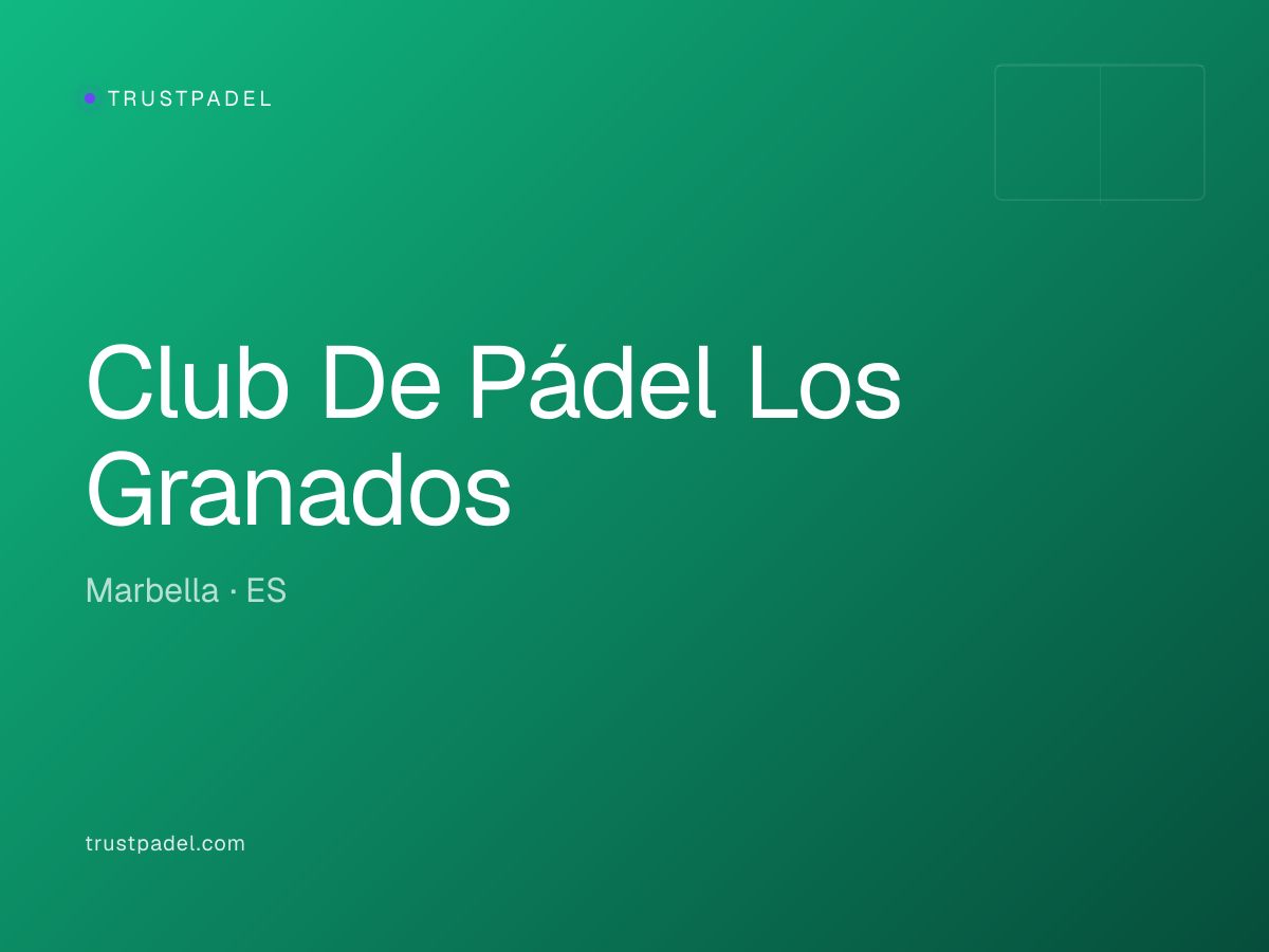 Club De Pádel Los Granados padel club