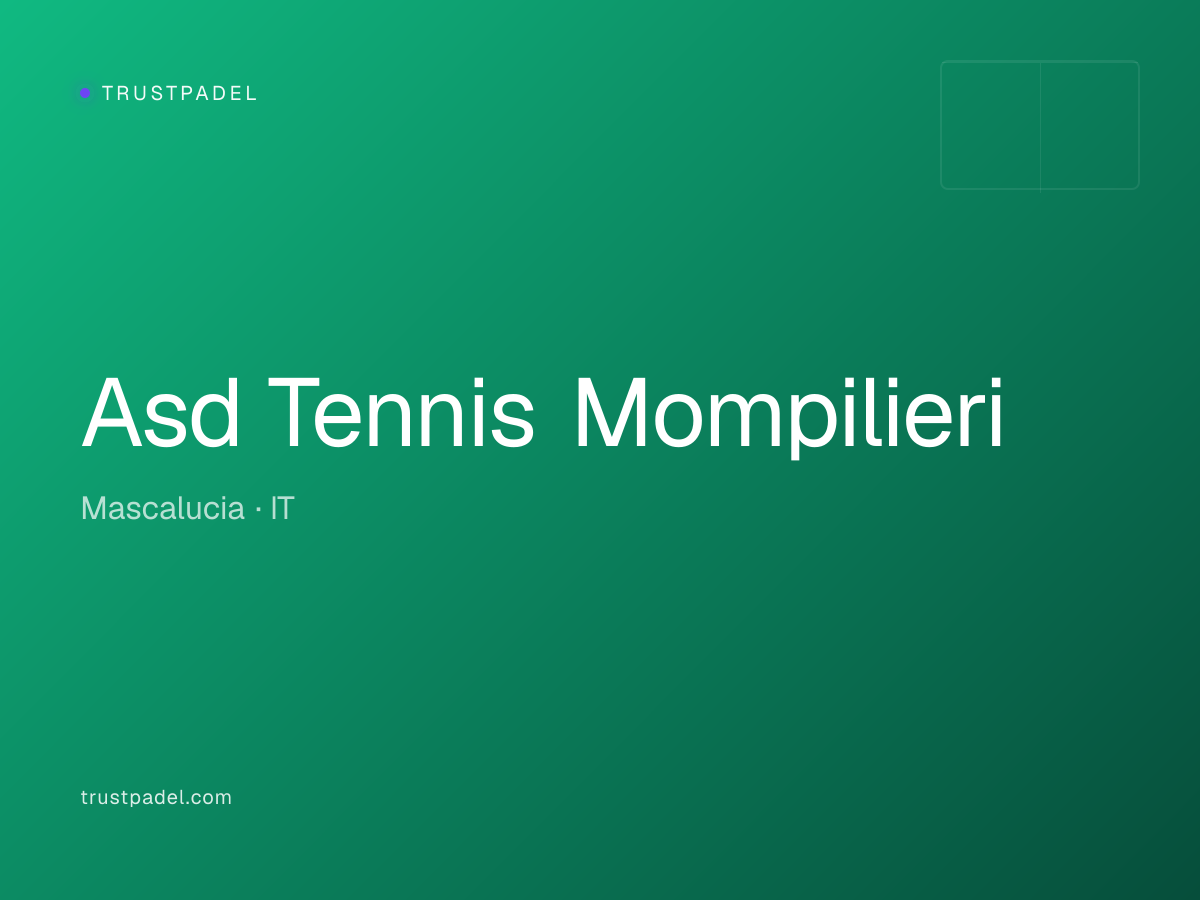 Asd Tennis Mompilieri padel club