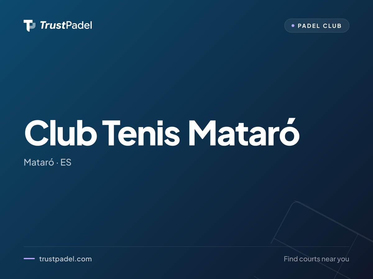Club Tenis Mataró padel club