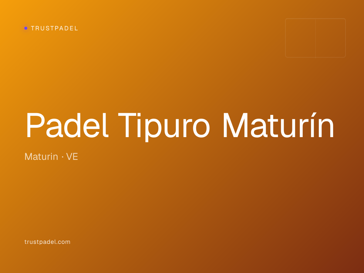 Padel Tipuro Maturín padel club