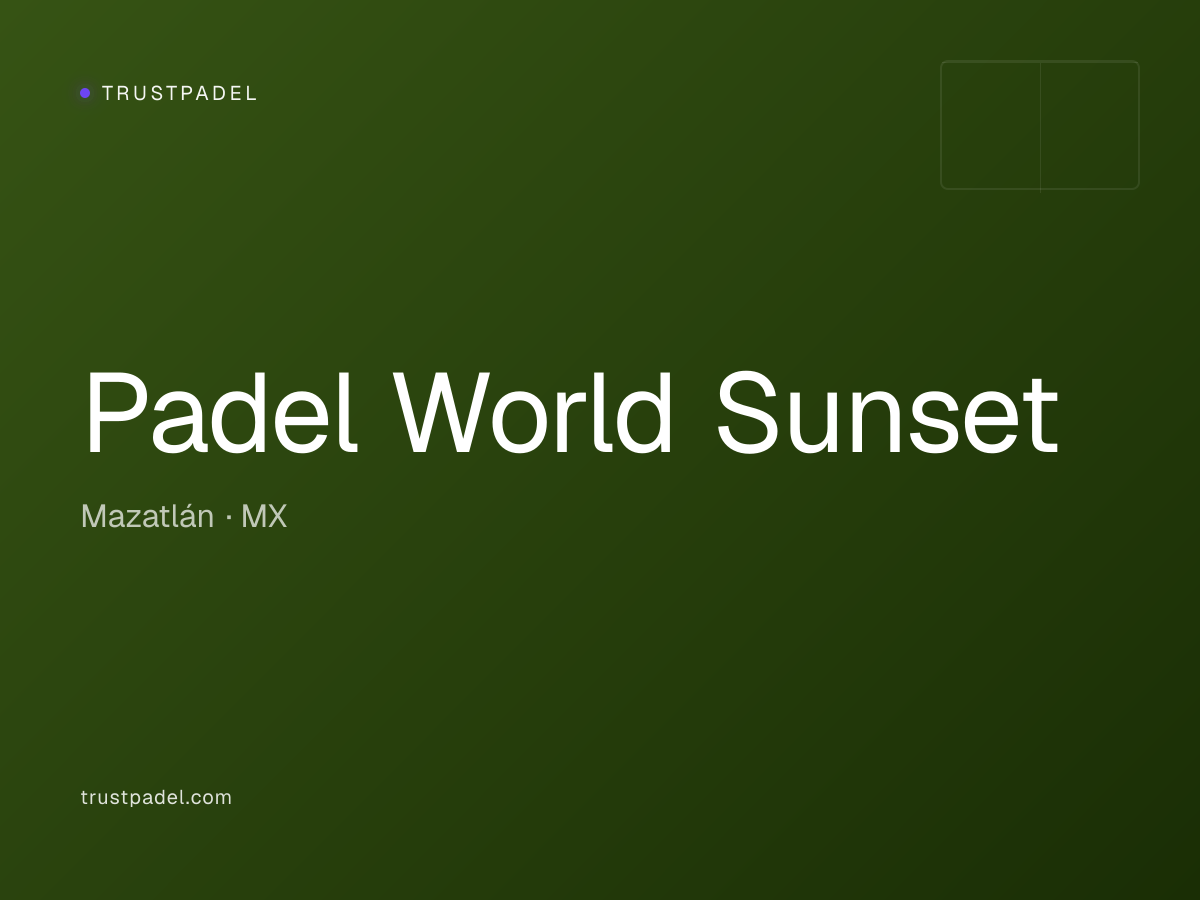 Padel World Sunset padel club