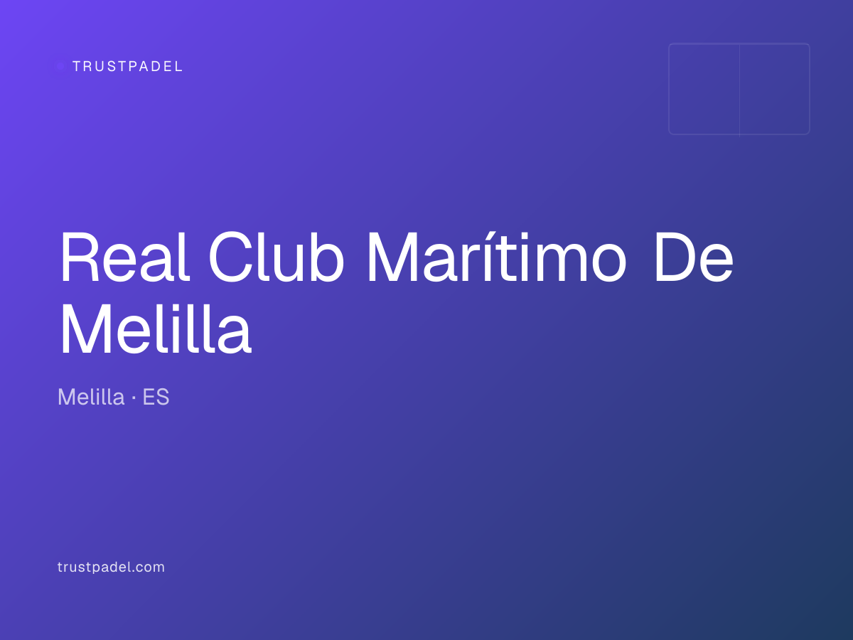 Real Club Marítimo De Melilla padel club