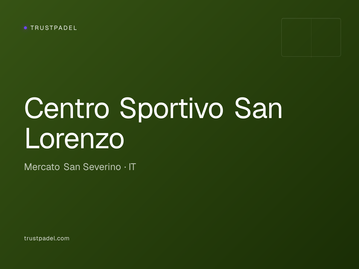 Centro Sportivo San Lorenzo padel club