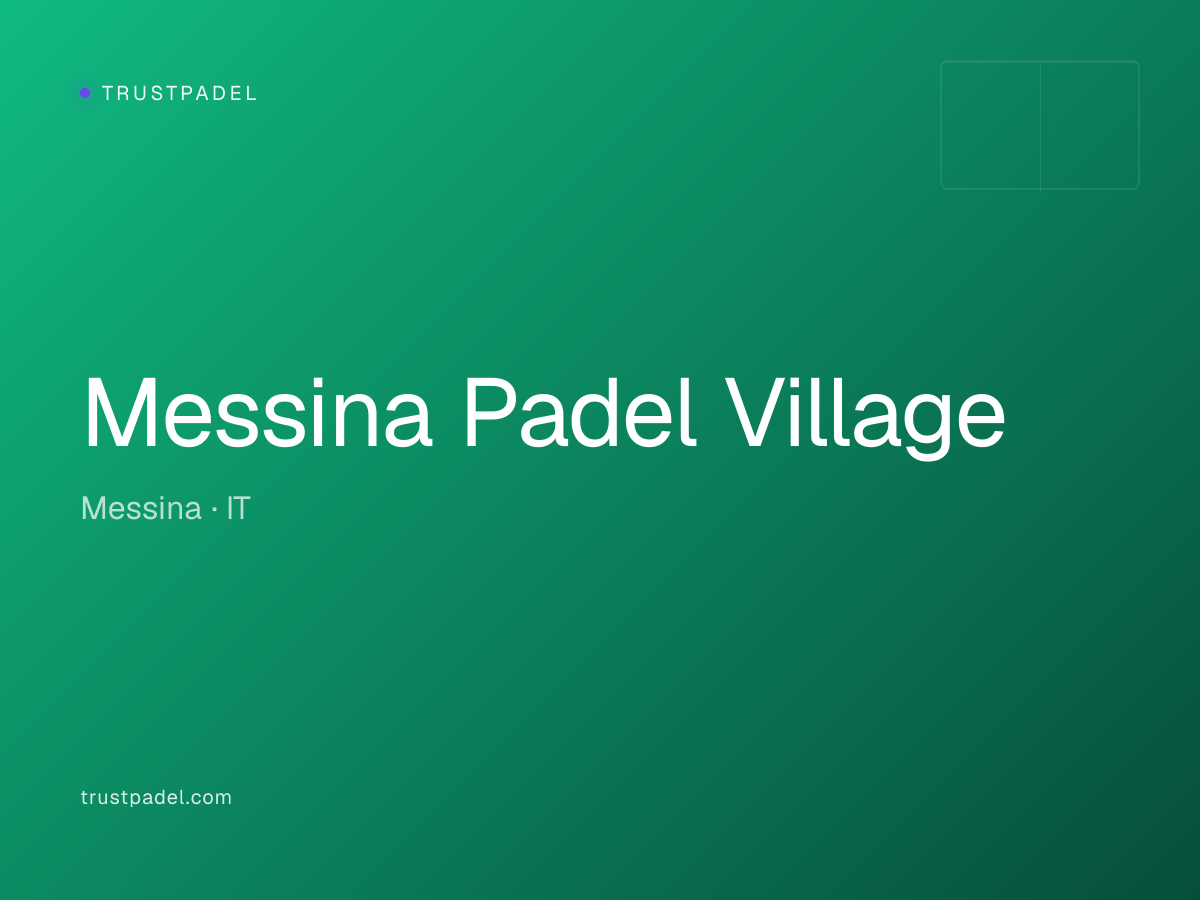 Messina Padel Village padel club