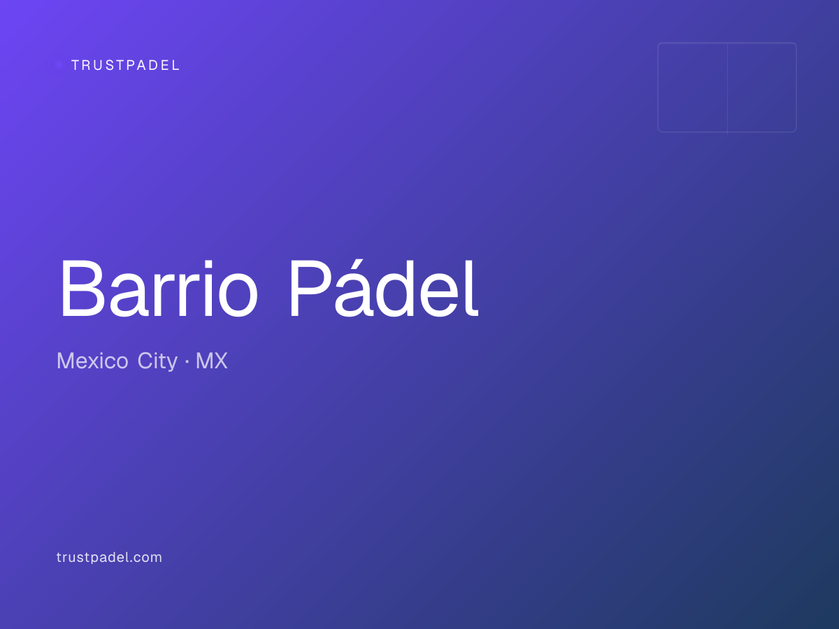 Barrio Pádel padel club