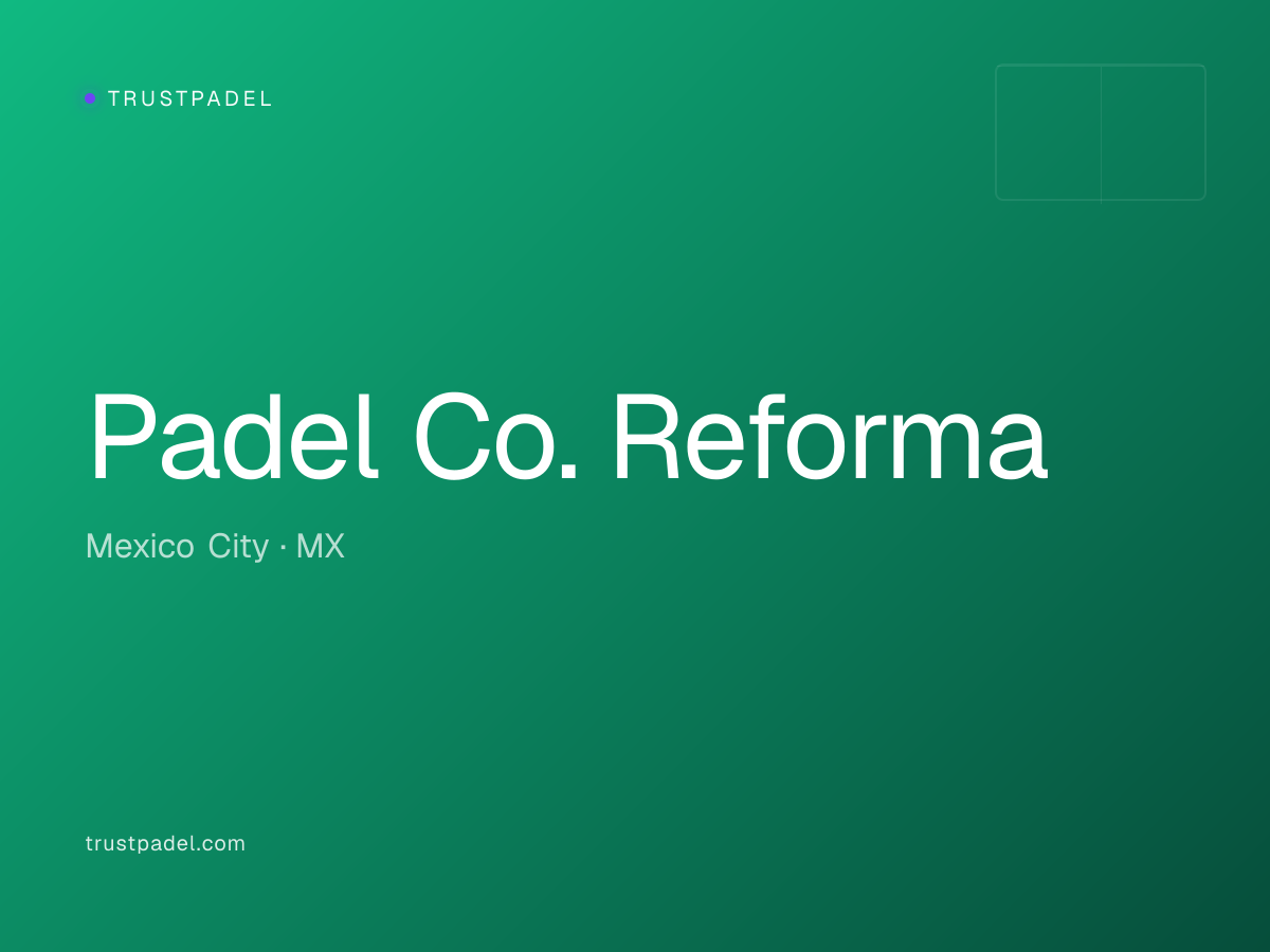 Padel Co. Reforma padel club