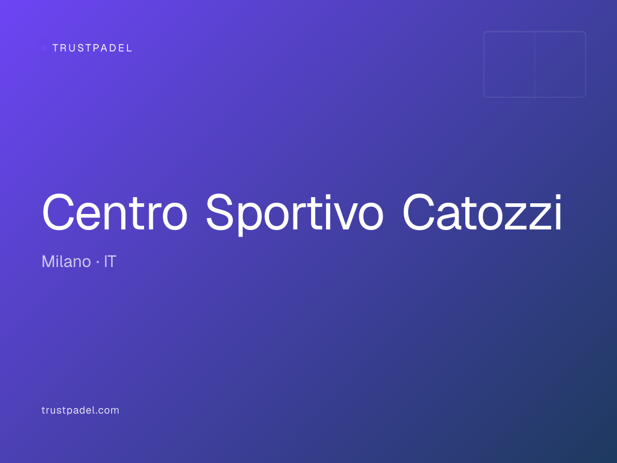 Centro Sportivo Catozzi padel club