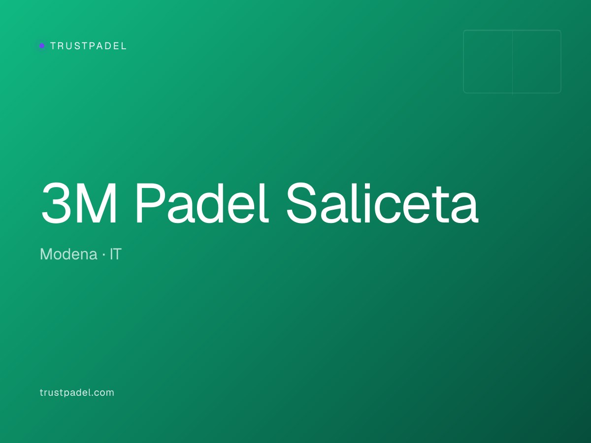 3M Padel Saliceta padel club