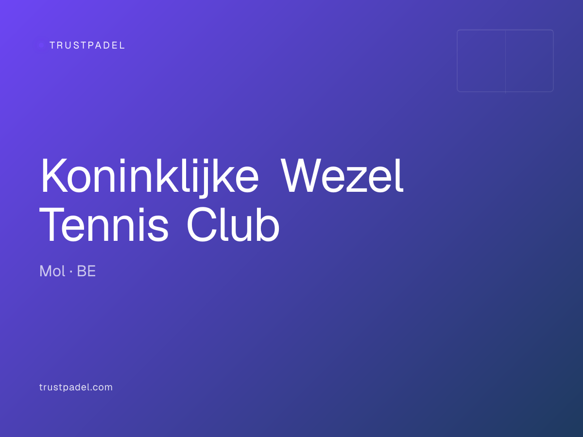 Koninklijke Wezel Tennis Club padel club