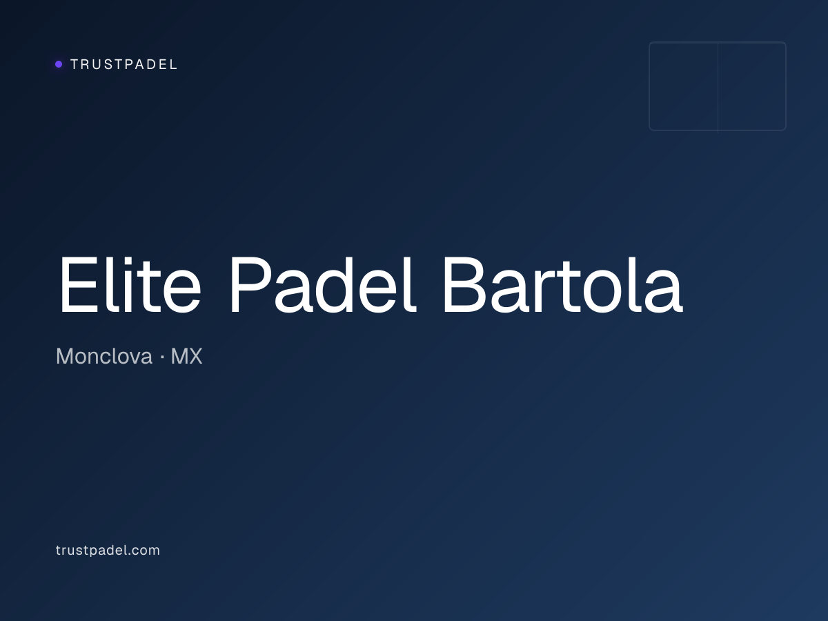 Elite Padel Bartola padel club