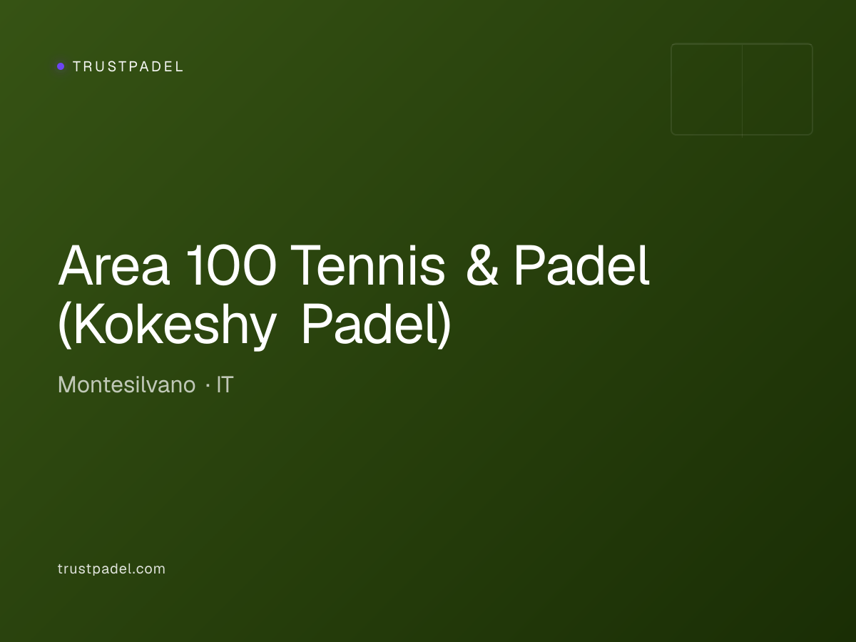 Area 100 Tennis & Padel (Kokeshy Padel) padel club