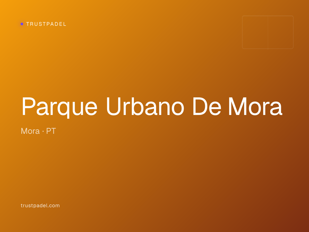 Parque Urbano De Mora padel club