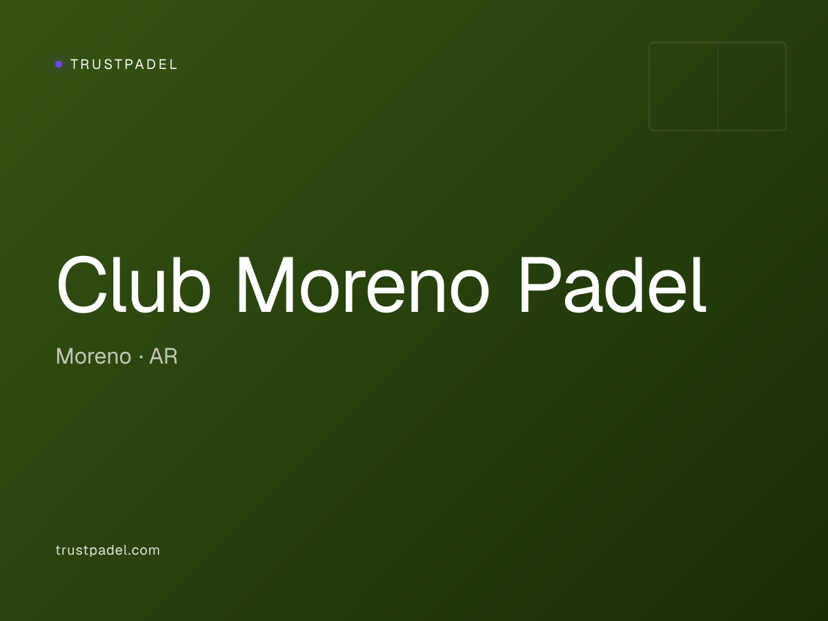 Club Moreno Padel padel club