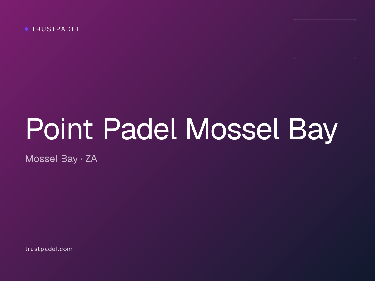 Point Padel Mossel Bay padel club