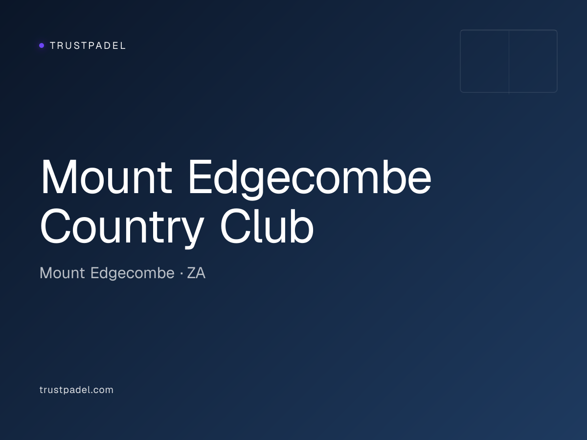 Mount Edgecombe Country Club padel club