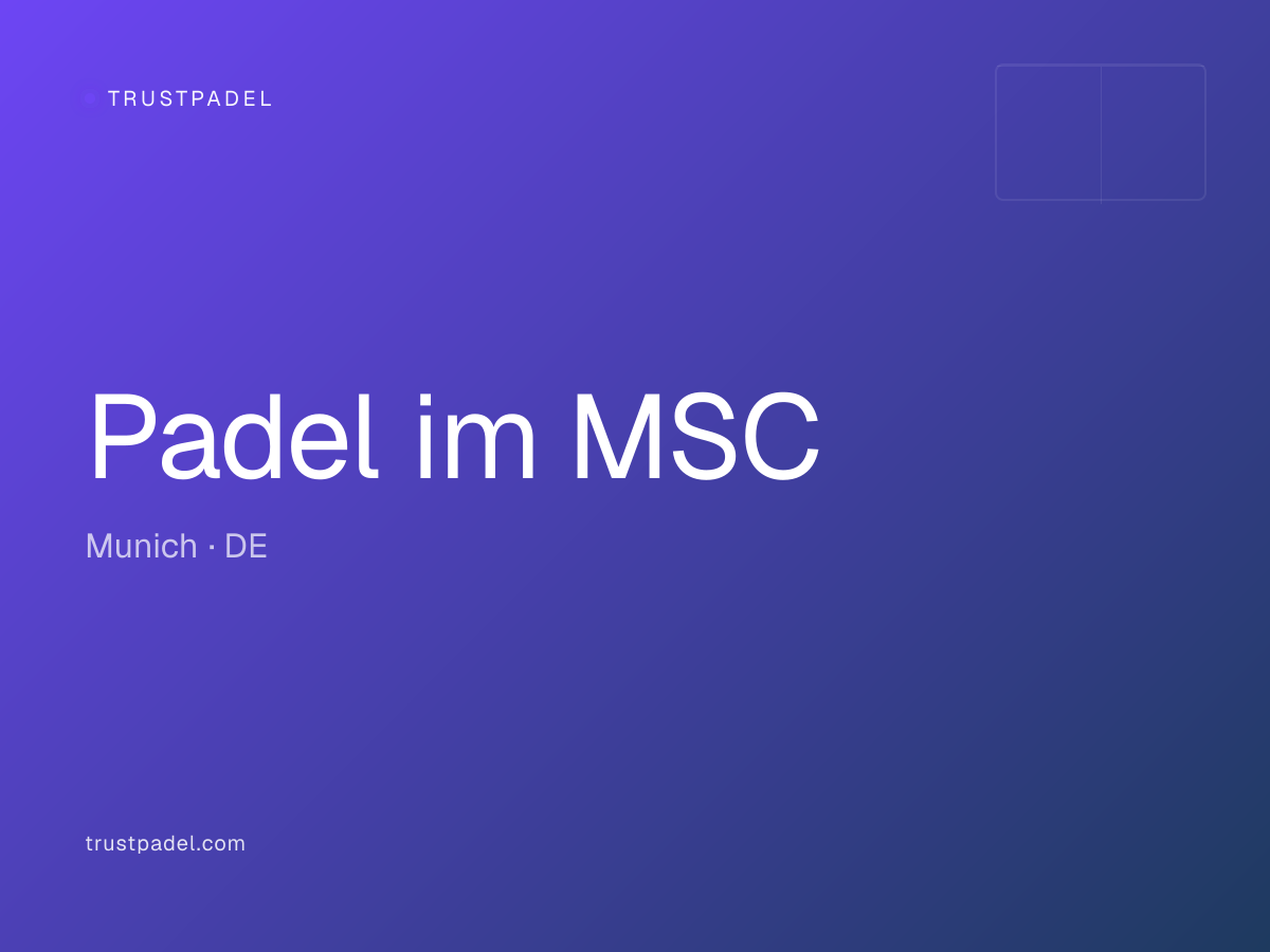 Padel im MSC padel club