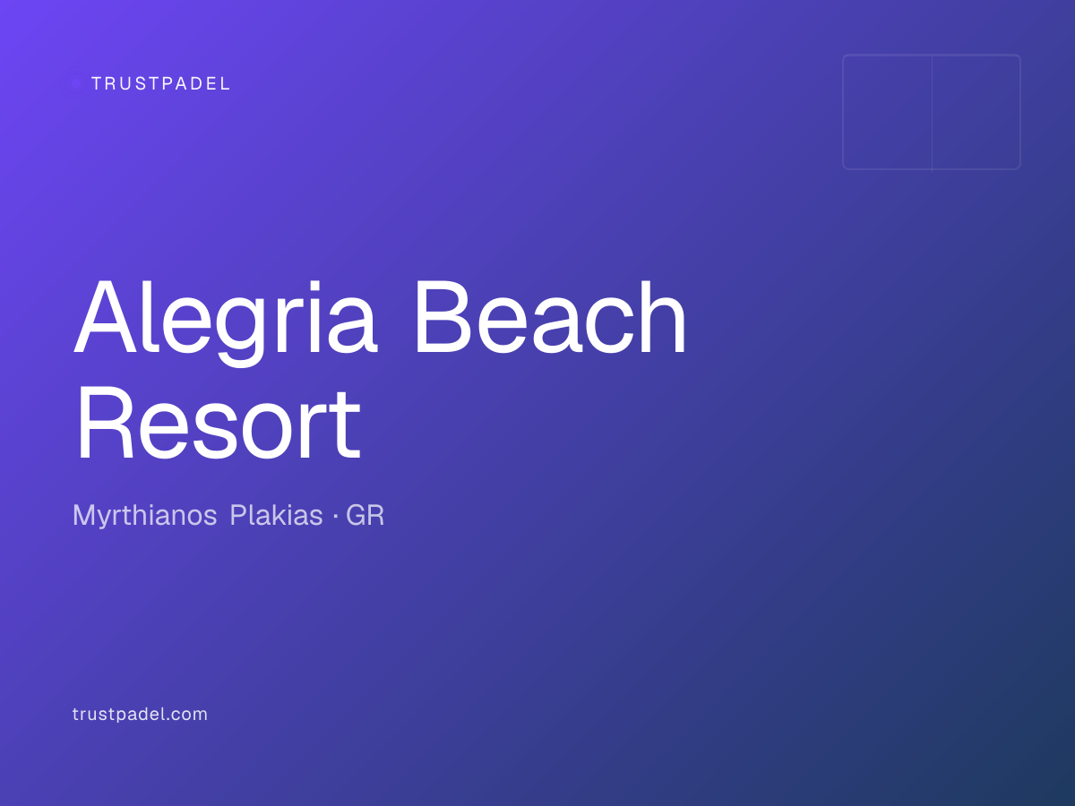 Alegria Beach Resort padel club