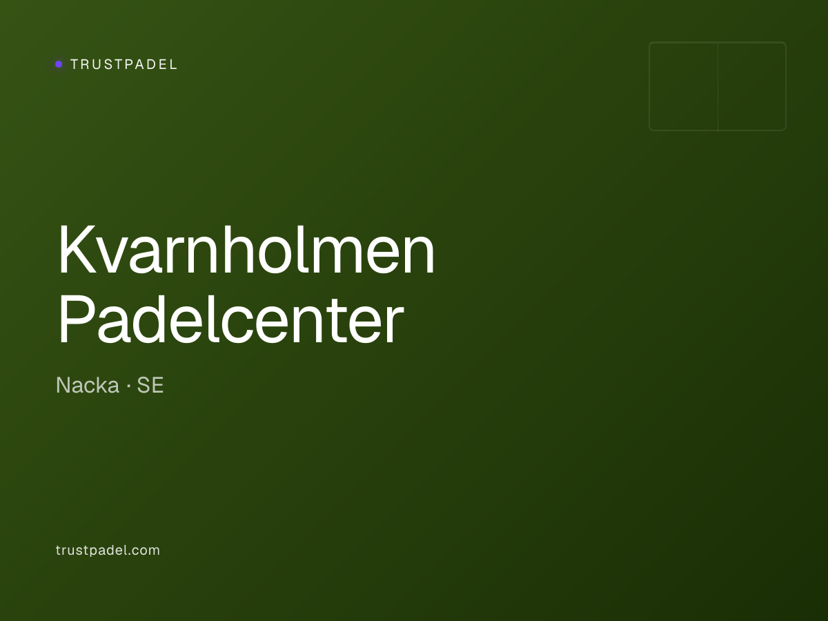Kvarnholmen Padelcenter padel club