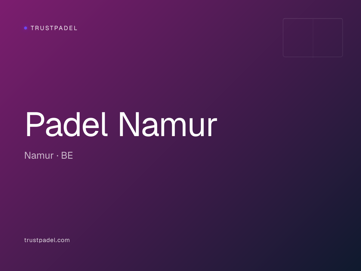 Padel Namur padel club