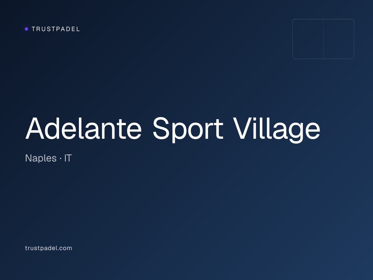 Adelante Sport Village padel club