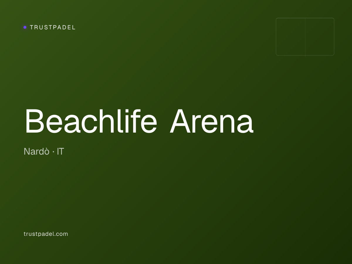 Beachlife Arena padel club