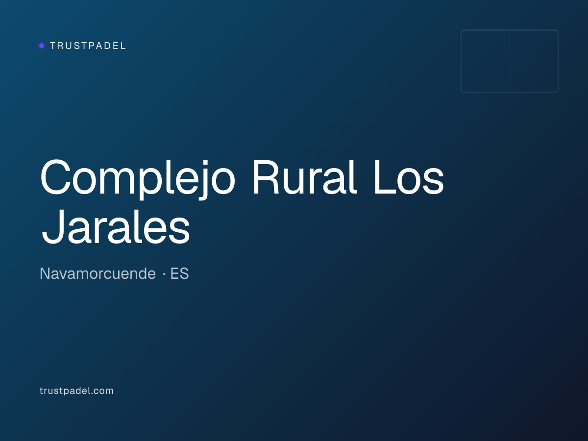 Complejo Rural Los Jarales padel club