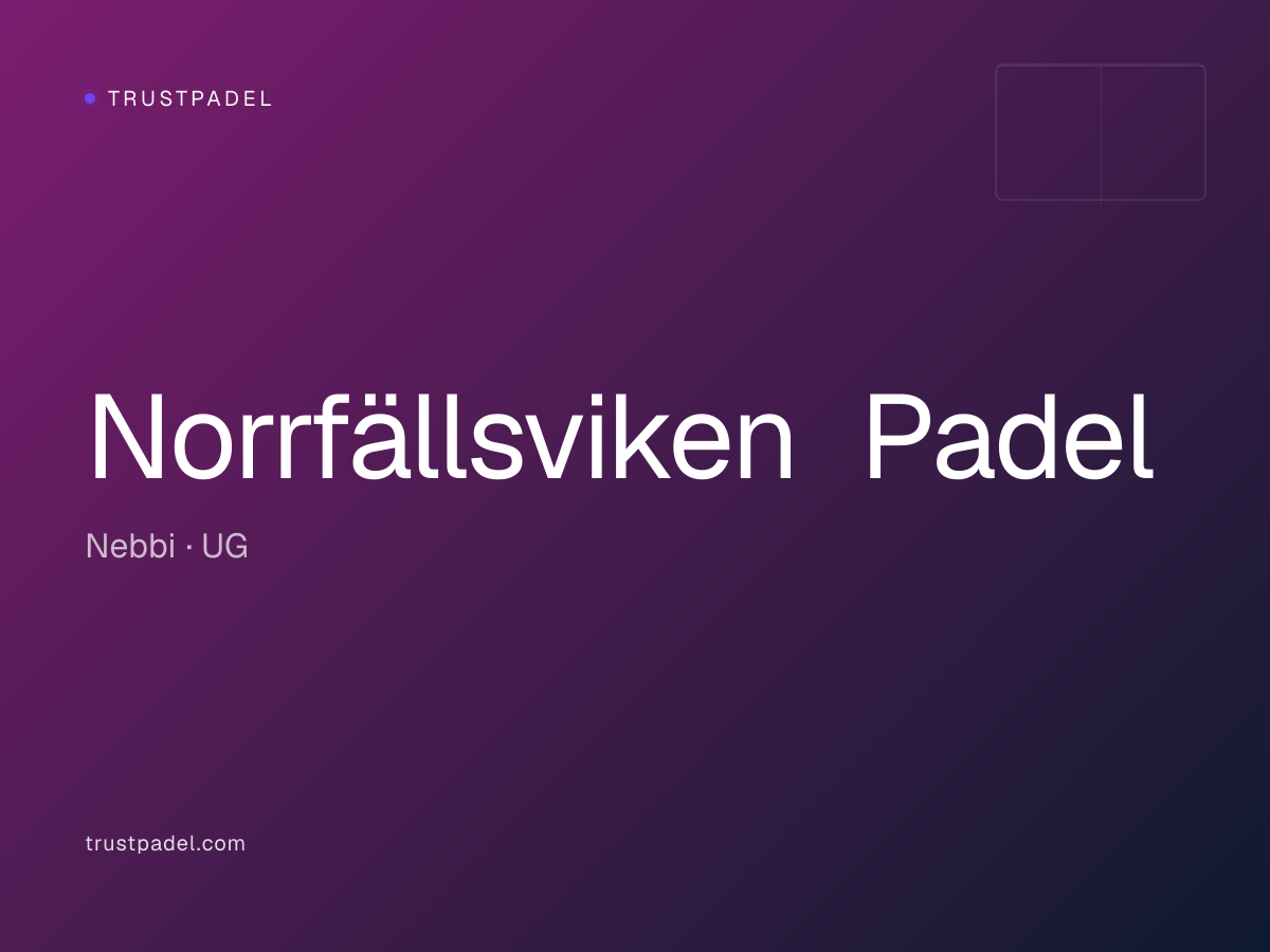 Norrfällsviken Padel padel club