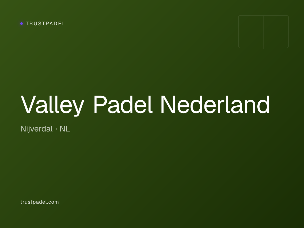 Valley Padel Nederland padel club