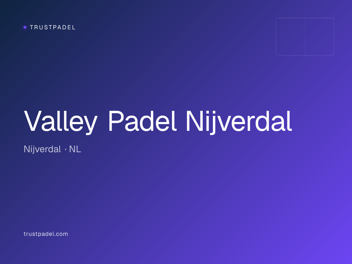 Valley Padel Nijverdal padel club
